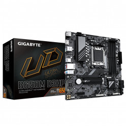 GIGABYTE B650M D3HP, Socket AM5, 9Phases, AMD B650, Dual 4xDDR5-7600, APU AMD graphics, 1xHDMI, 2xDP, 1xPCIe4.0 X16, 4xSATA3, RAID, 2xM.2PCIe 4.0, 1xPCIeX1, Realtek 7.1 HDA, 1x2.5GbE LAN, 2xUSB-C, 1xUSB 3.2 Gen2, 5xUSB3.2, RGB Fusion 2.0, mATX